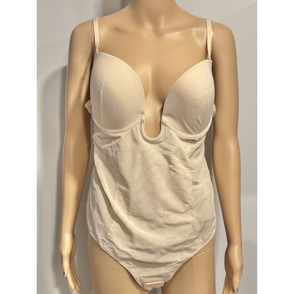 Thong Shapewear for Women Tummy Control Low Back U Plunge Size 2XL Layers